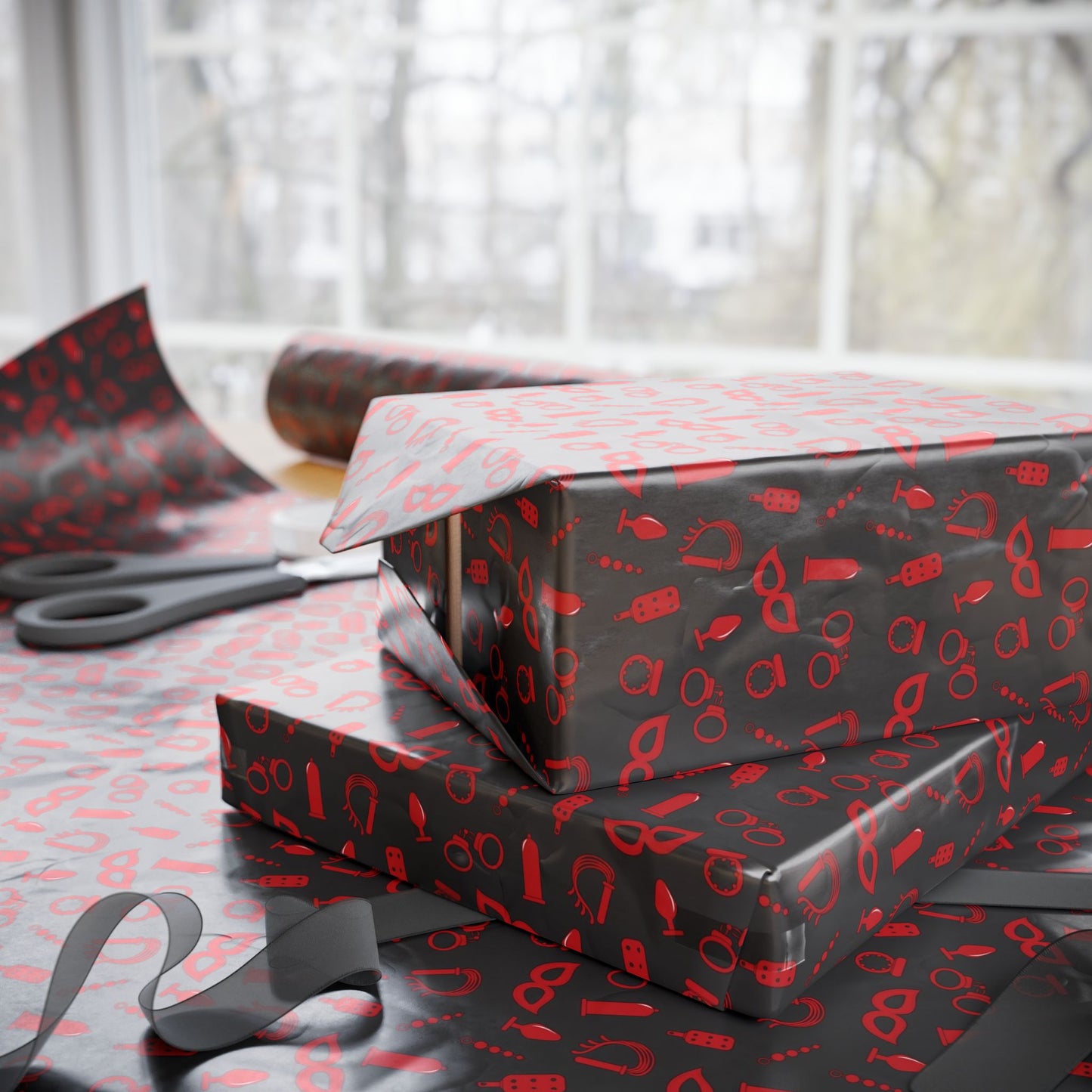 BDSM Toys & Masks Wrapping Paper
