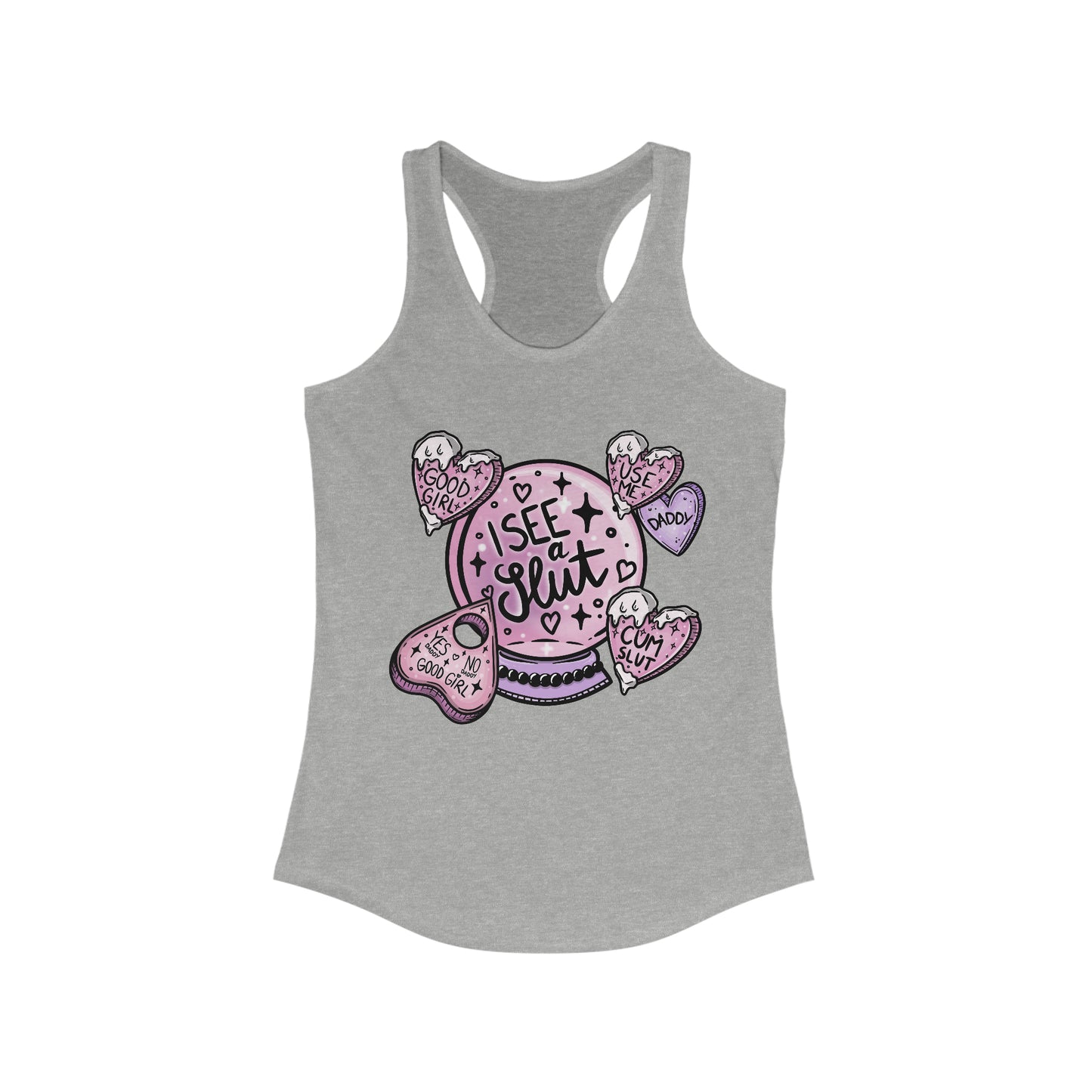I See Slut Pleasure Kink Women's Ideal Racerback Tank