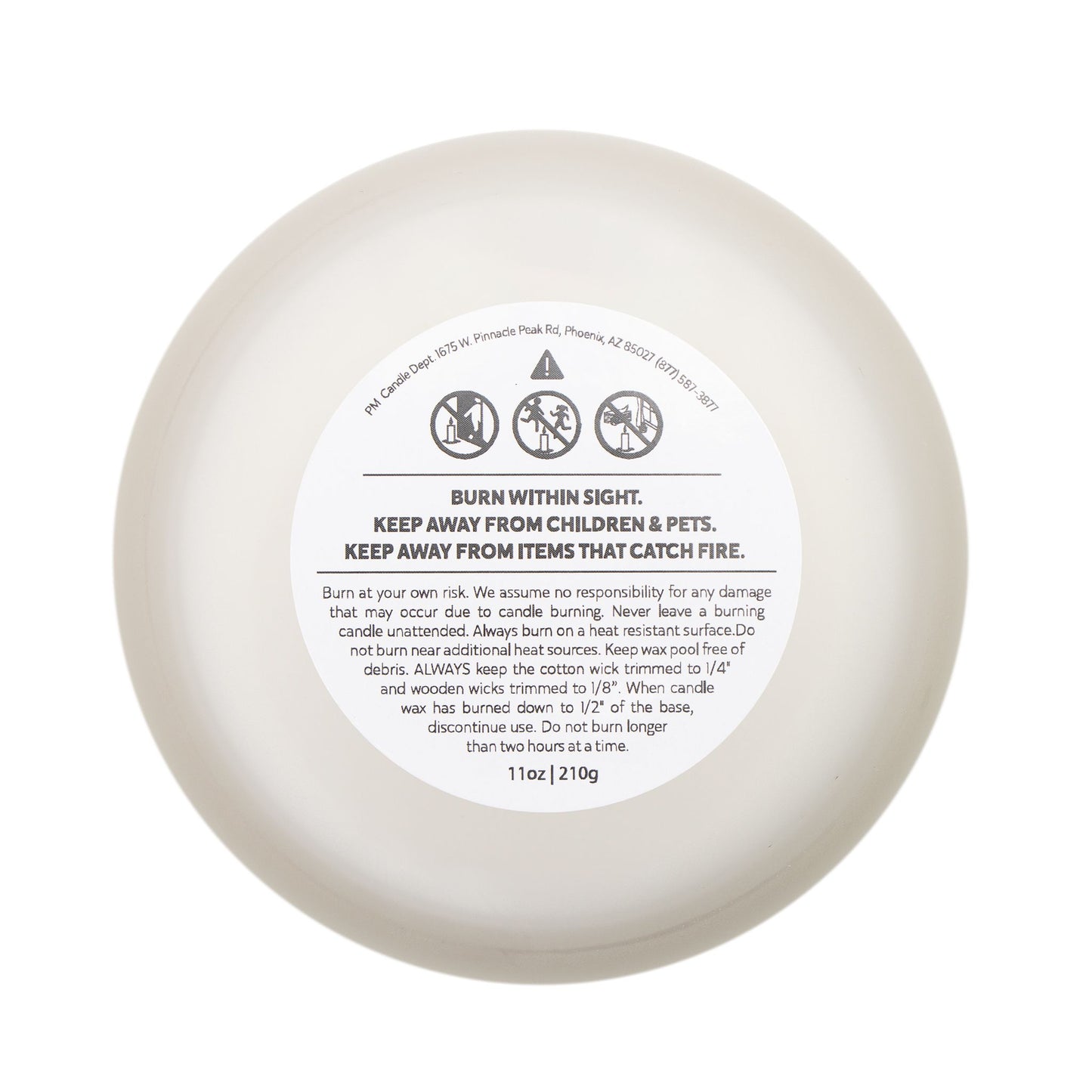 Smut Slut Frosted Glass Candle, 11oz