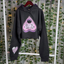 Load image into Gallery viewer, Good Girl Planchette Yes, No Daddy Crop Hoodie
