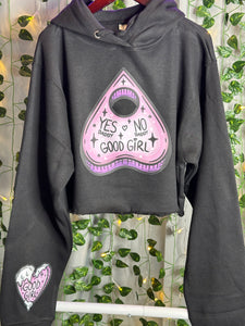 Good Girl Planchette Yes, No Daddy Crop Hoodie