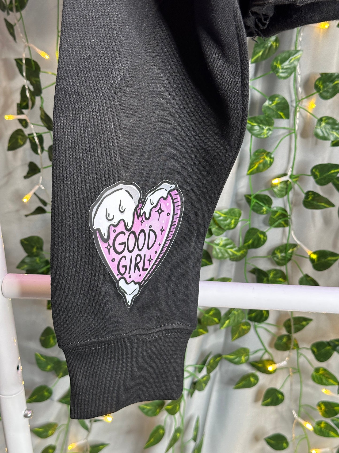 Good Girl Planchette Yes, No Daddy Crop Hoodie