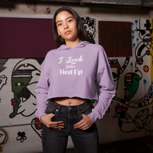 Load image into Gallery viewer, I Look Better Tied Up Women&#39;s Cropped Hoodie Sweatshirt
