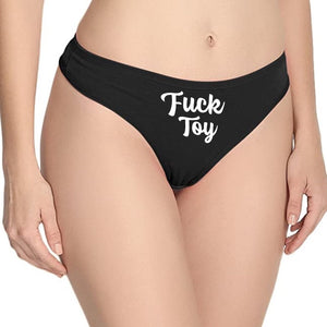 Fuck Toy Cotton Thong Panties