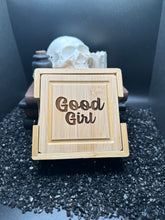 Load image into Gallery viewer, Good Girl Bamboo Coasters Set of 4
