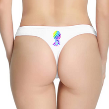 Load image into Gallery viewer, Upside Down Pineapple Cotton Thong Panties
