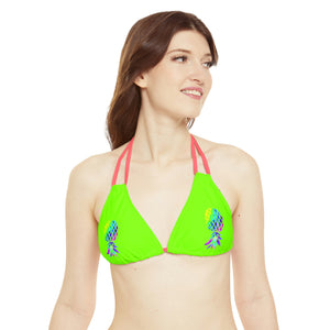 Upside down Pineapple Strappy Bikini Set