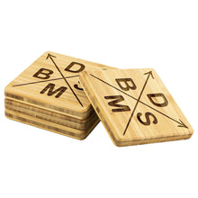 Load image into Gallery viewer, BDSM Bamboo Coasters Set of 4
