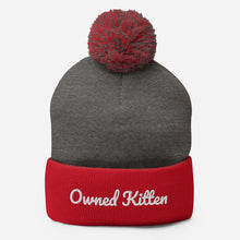 Load image into Gallery viewer, Owned Kitten Pom-Pom Beanie
