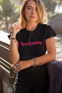Yes Daddy Unisex Short Sleeve V-Neck T-Shirt