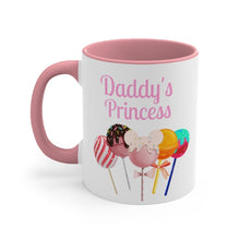 Load image into Gallery viewer, Daddy&#39;s Princess Lollipop Accent Coffee Mug, 11oz
