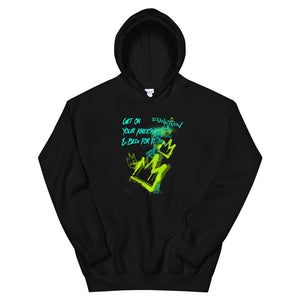 Get On Your Knees & Beg For It Graffiti Unisex Hoodie