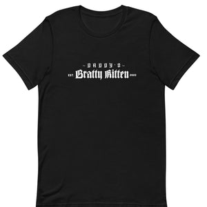 Daddy’s Bratty Kitten Est 2022 Short-Sleeve Unisex T-Shirt