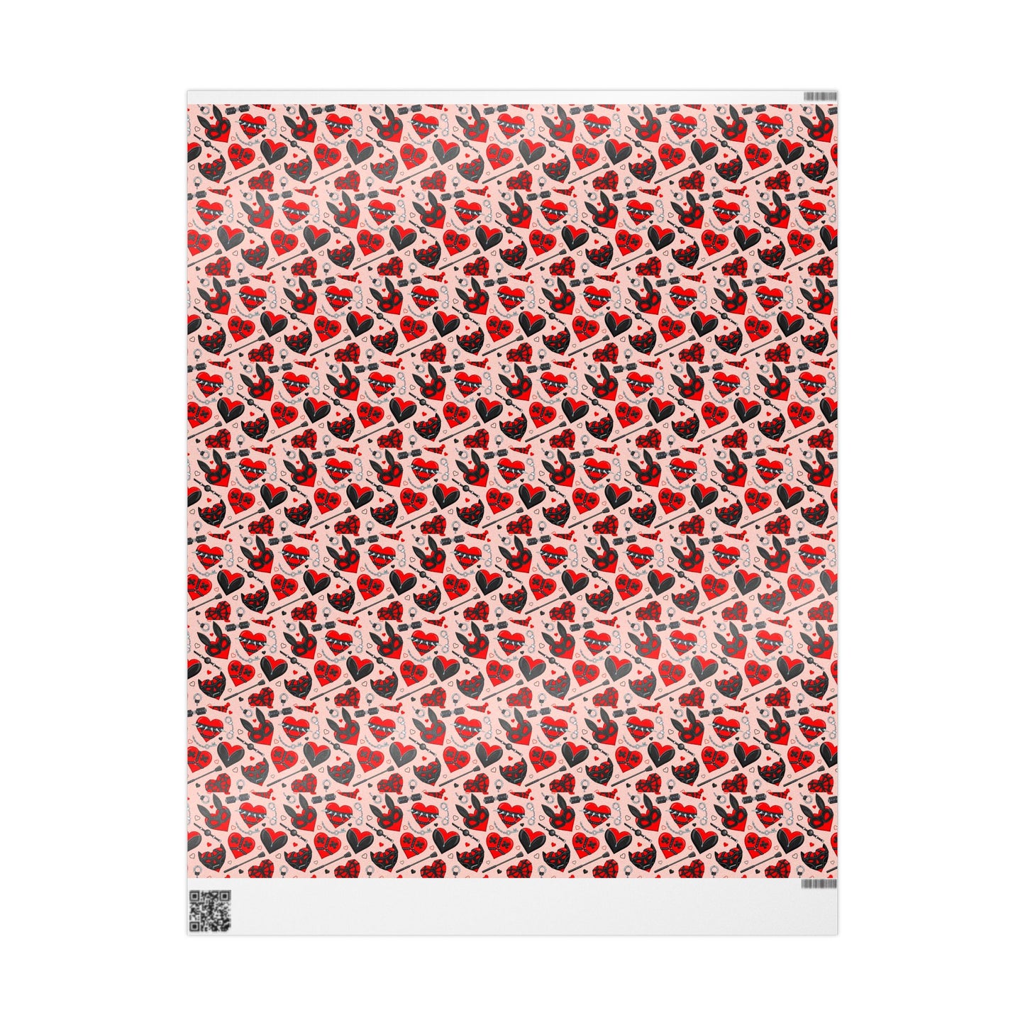 Masked Hearts BDSM Wrapping Paper