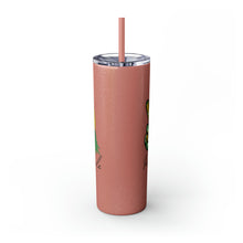 Load image into Gallery viewer, Peace, Love &amp; Pineapple Skinny Tumbler with Straw, 20oz
