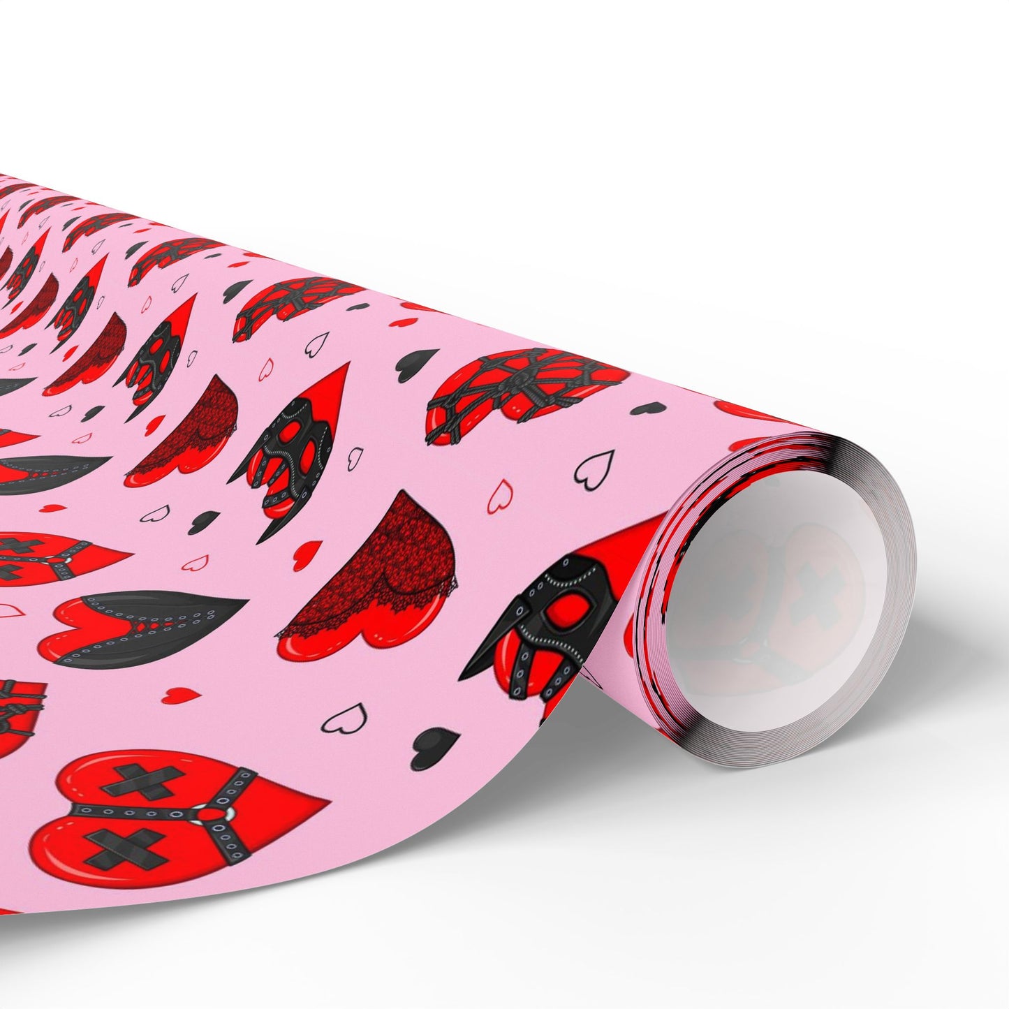 Masked Hearts BDSM Wrapping Paper