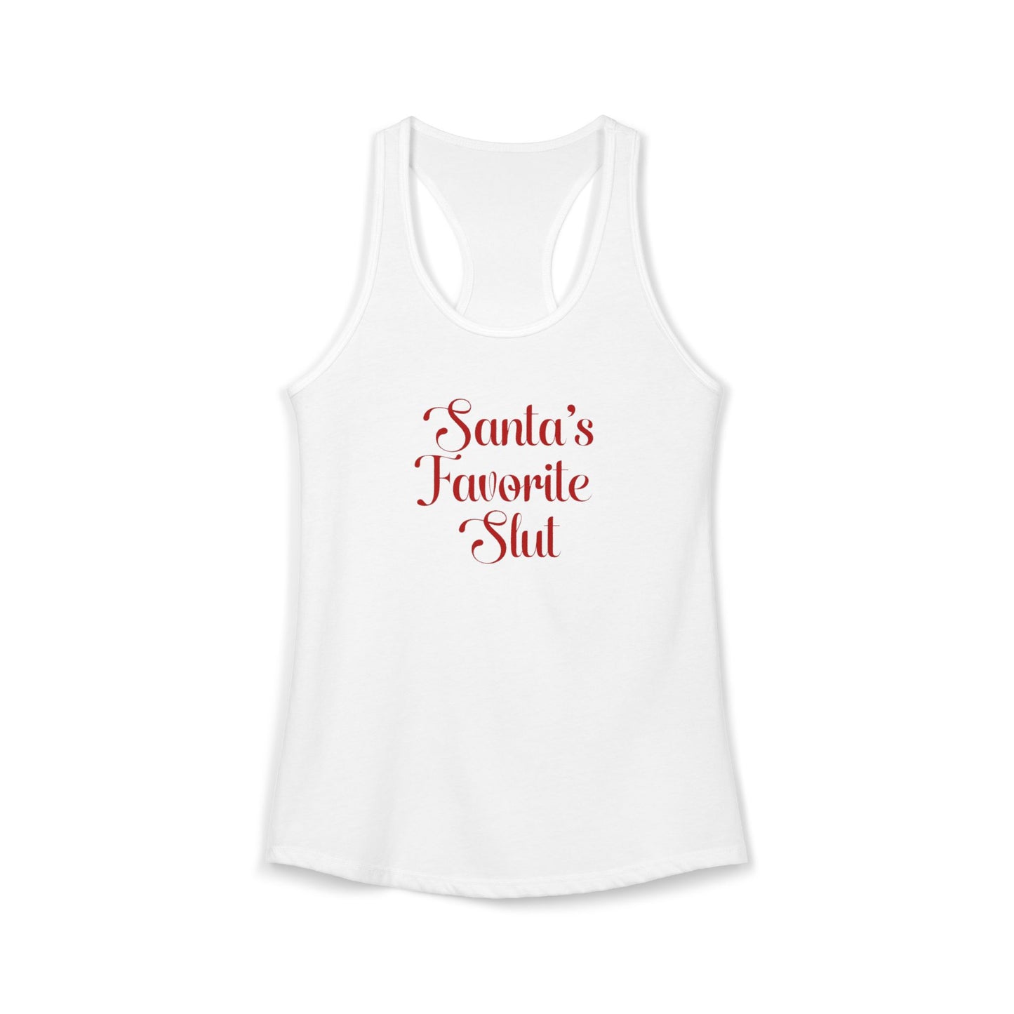 Santa's Favorite Slut Tank Top Women's Ideal Racerback