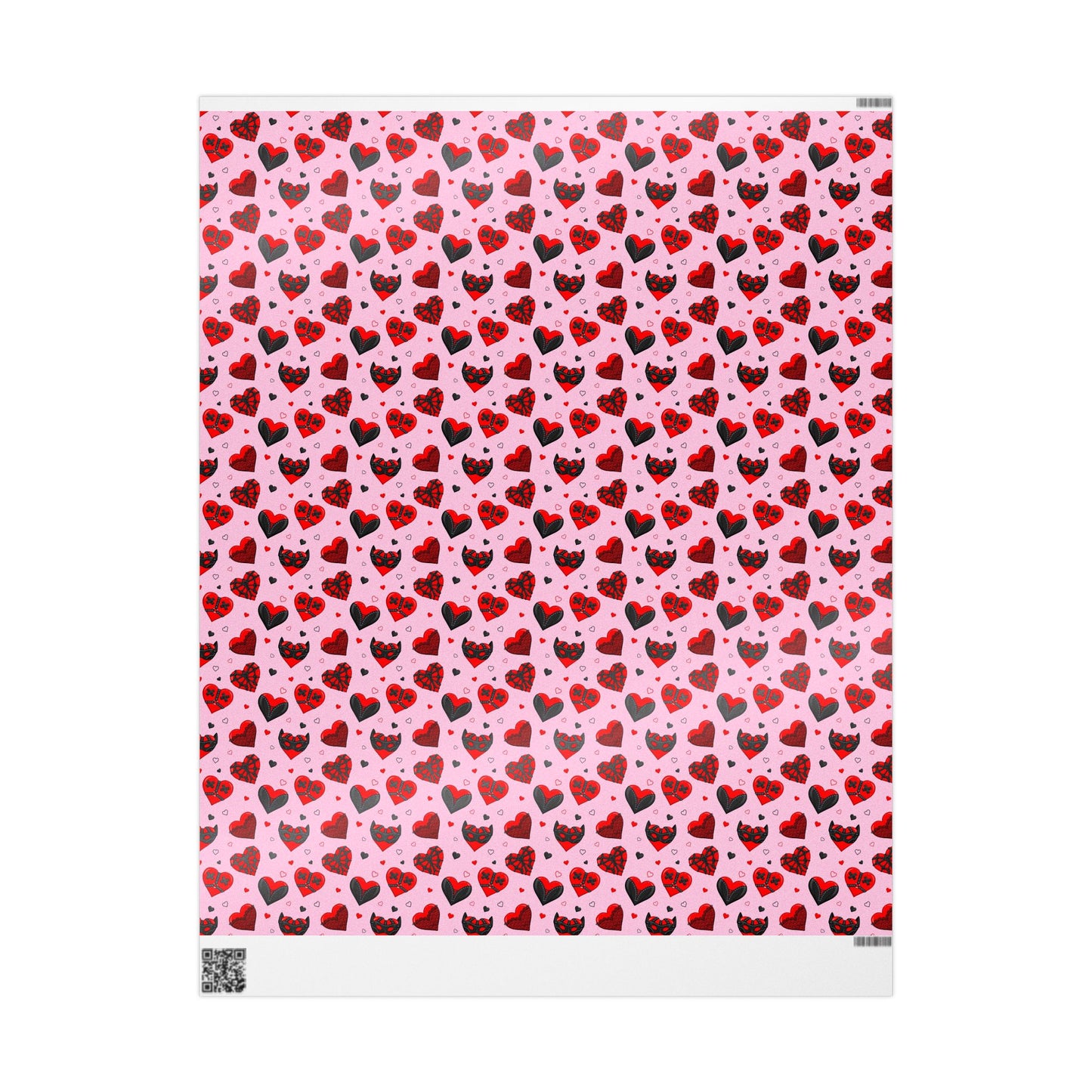 Masked Hearts BDSM Wrapping Paper
