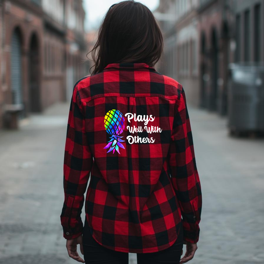 Plays Well With Others Flannel