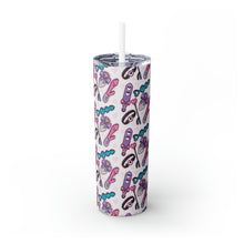 Load image into Gallery viewer, Pleasure Kink Skinny Tumbler with Straw, 20oz
