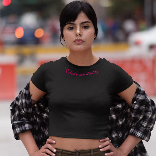 T-shirt court « Étouffe-moi papa »