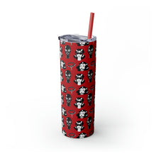 Load image into Gallery viewer, BDSM Skinny Tumbler with Straw, 20oz
