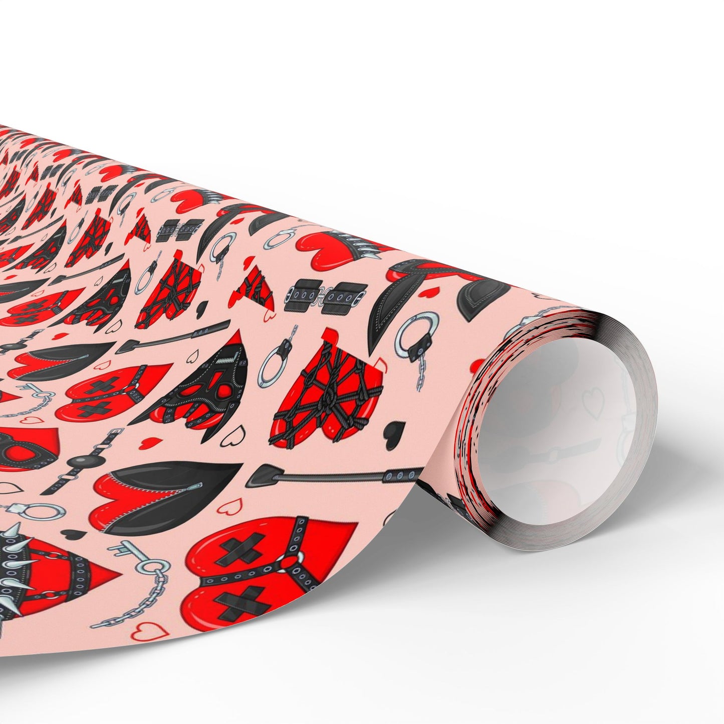 Masked Hearts BDSM Wrapping Paper