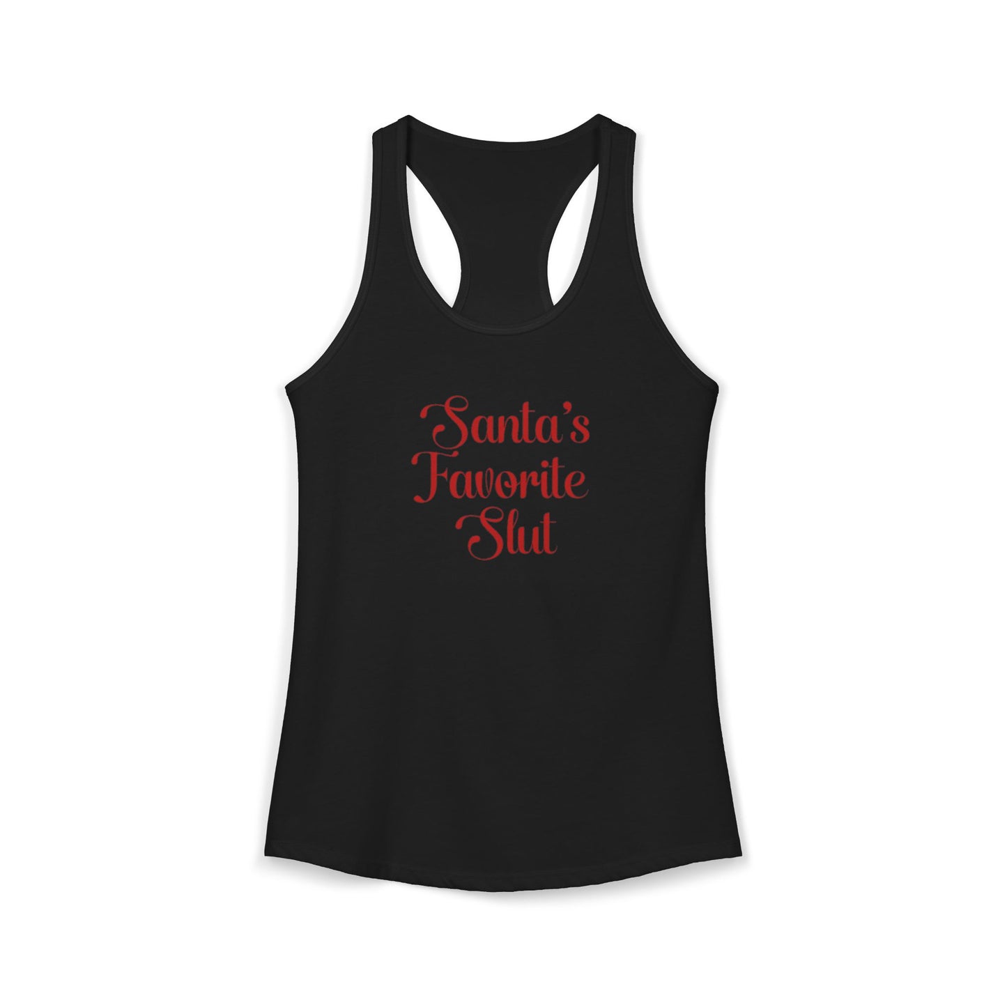 Santa's Favorite Slut Tank Top Women's Ideal Racerback