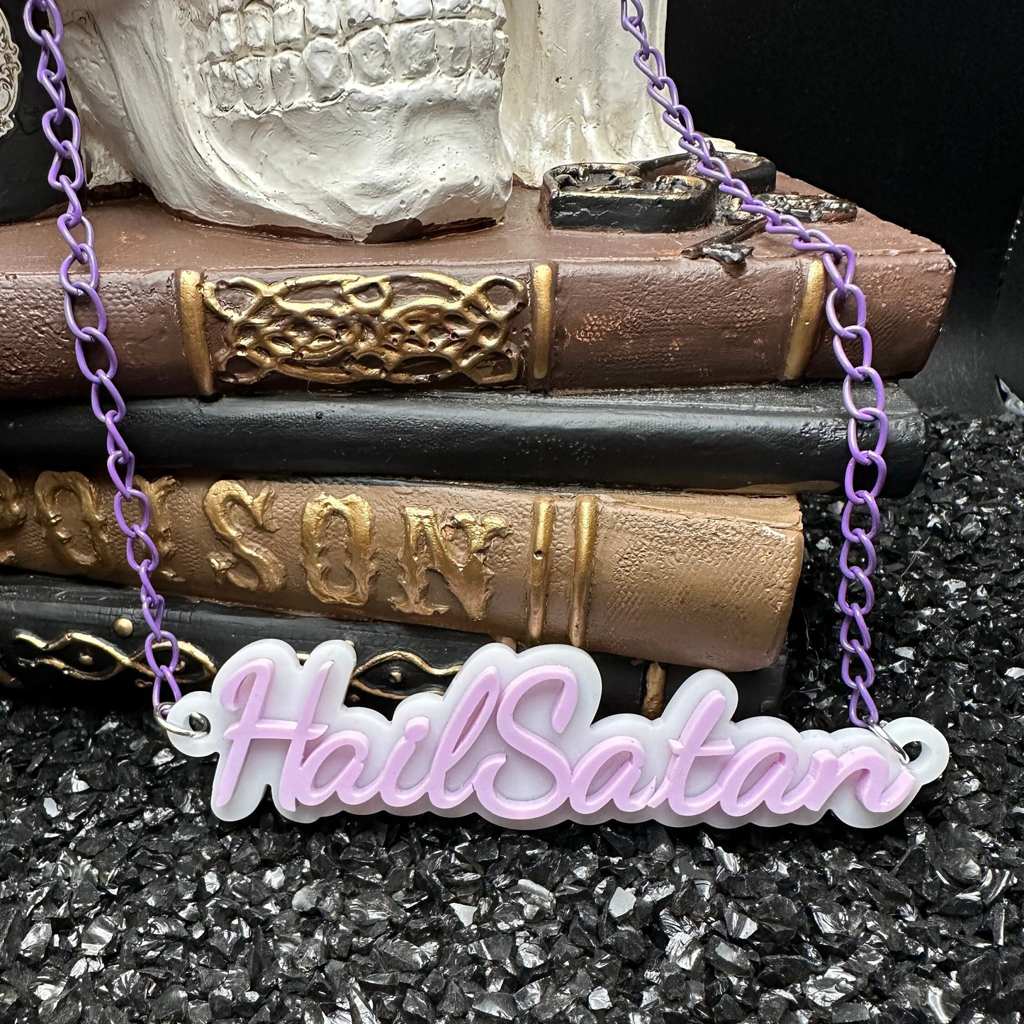 Hail Satan Pastel Goth Necklace