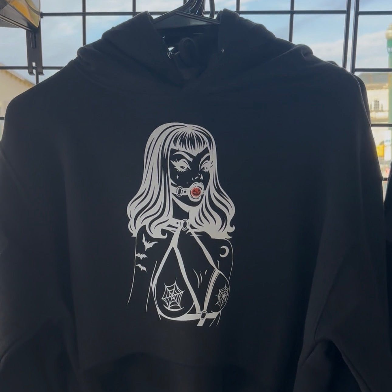 Halloween PinUp Crop Hoodie