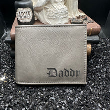 Load image into Gallery viewer, Daddy Gray Billfold Wallet - SALE
