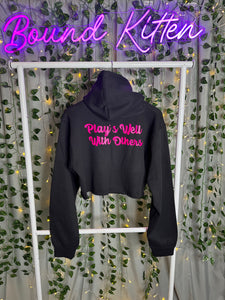 Plays Well With Others Women's Cropped Hoodies Sweatshirt