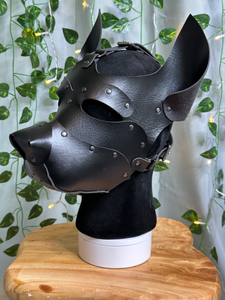 Pup Mask Handmade VEGAN Leather