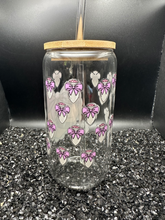 Load image into Gallery viewer, Butt Plug Pleasure Kink Cupcake 16oz Libby Glass Jar w/Bamboo Lid &amp; Straw
