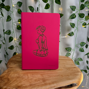 BDSM Submissive Women Hot Pink Notebook - Ruled 8.25" x 5.5"
