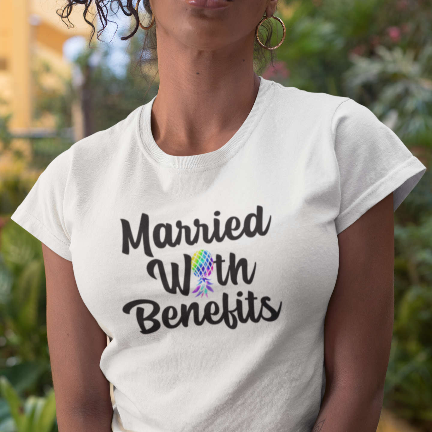 Married With Benefits Short-Sleeve Unisex Cotton Tee Shirt
