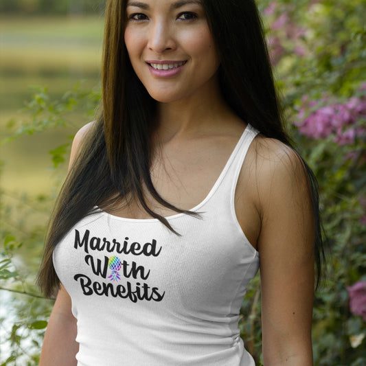 Married With Benefits Women's Ideal Racerback Tank