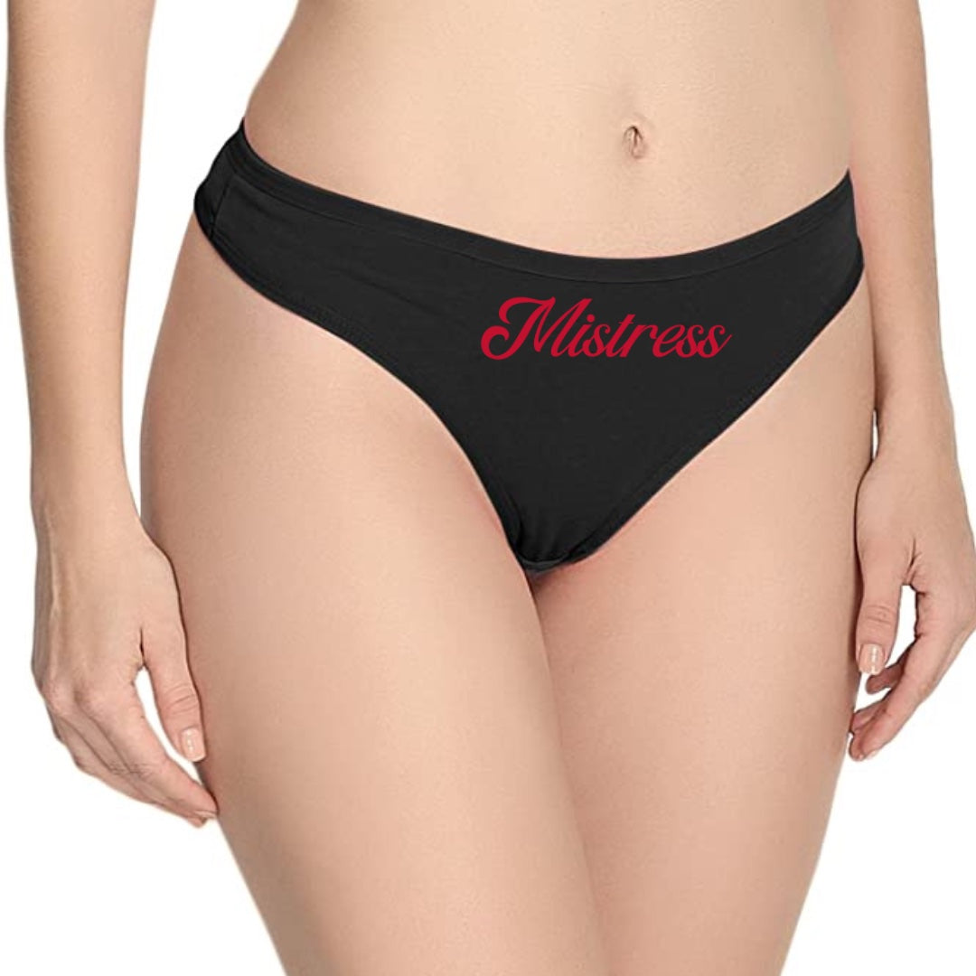 Mistress Cotton Thong Panties