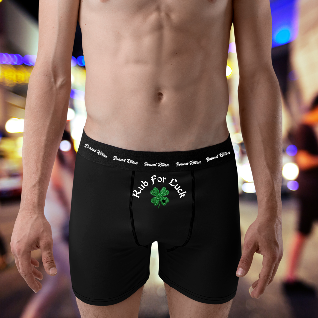 Rub For Luck, St. Patrick's Day Men's Boxer Briefs