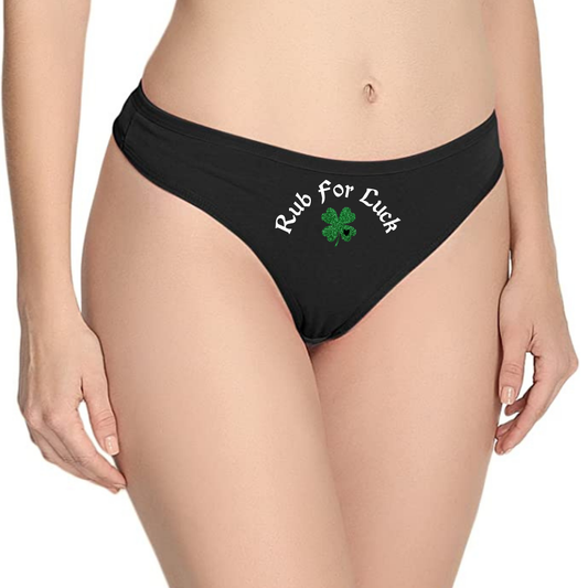 Rub For Luck Cotton Thong Panties