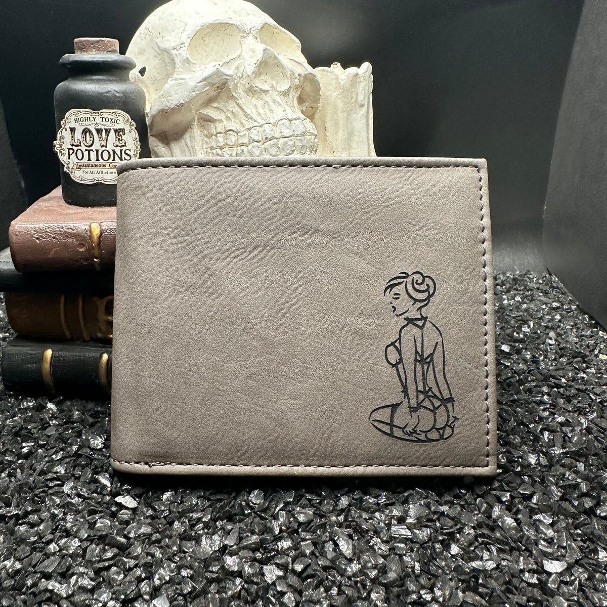 Sub Girl Gray Billfold Wallet