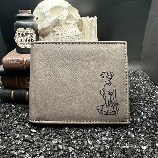 Sub Girl Gray Billfold Wallet