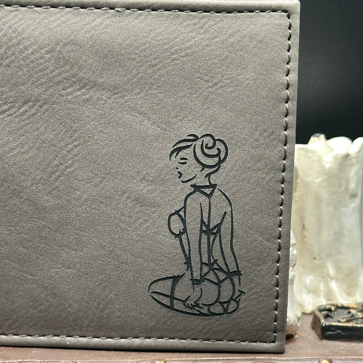 Sub Girl Gray Billfold Wallet