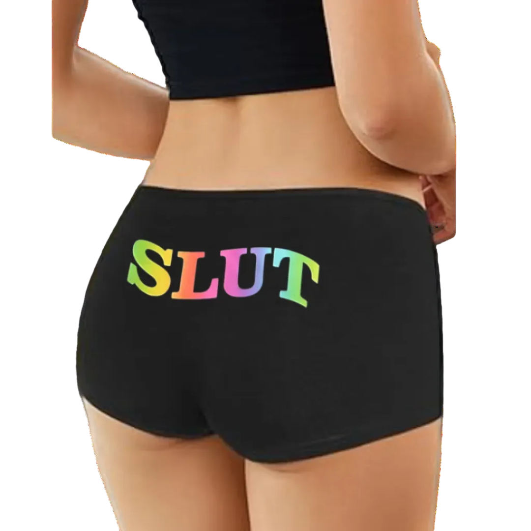 Slut Women Cotton Booty Shorts