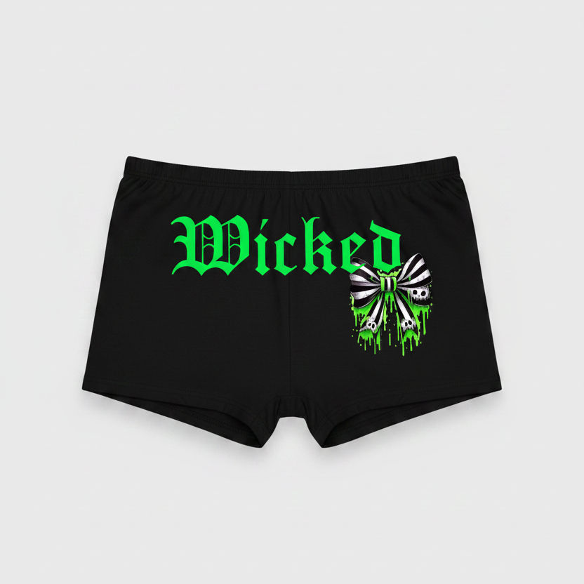 Wicked Bow Women Cotton Booty Shorts