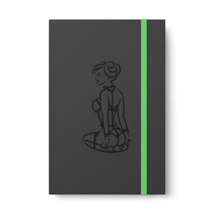 BDSM Submissive Women Color Contrast Notebook - Ruled 8.25" x 5.5"