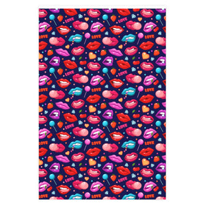 Kissing Lips Wrapping Paper