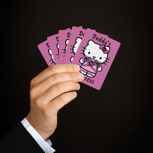 BDSM Bad Kitty, Daddy's Princess Custom Poker Cards