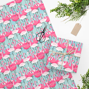 Flamingo Swingers Sharing is Caring  Wrapping Paper