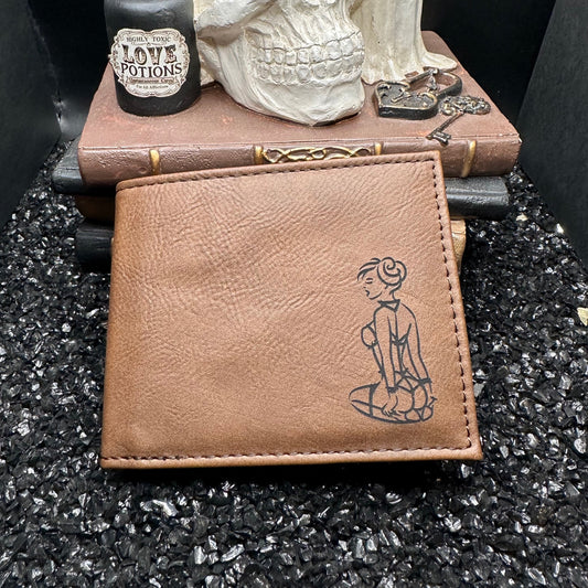 Submissive Women Billfold Brown Wallet